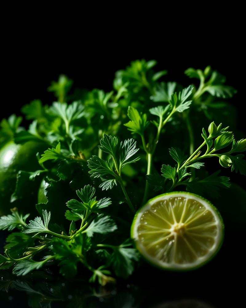 Ingredientes frescos e vibrantes
